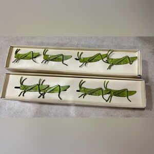 Pier 1 Metal Grasshopper Napkin Rings - 8
From Indonesia